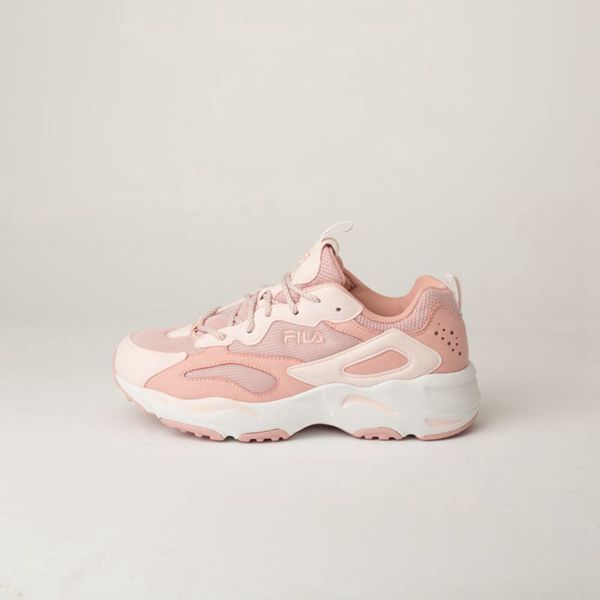 Fila Girl's Ray Tracer Trainers Shoe - Silver Pink | UK-052AYSONR
